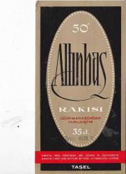 ALTINBAŞ RAKI -TAŞEL KIBRIS ETİKETİ