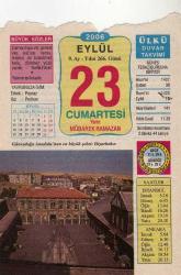 23 EYLÜL 2006 TAKVİM YAPRAĞI