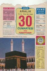 30 ARALIK 2006 TAKVİM YAPRAĞI