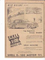 SHELL X -100 MOTOR OIL - REKLAM SAYFASI