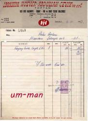 Efemera - 1963 İBRAHİM HOŞVER-ABDULLAH ÇEVİK FATURASI - kitantik - kitaLog