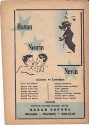 HASAN-NESRİN-NEVİN KOLONYALARI REKLAMI