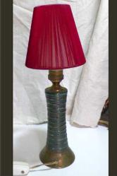 ESKİ PİRİNÇ MASA LAMBASI