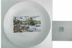 T6------KÜTAHYA PORSELEN İSTANBUL TEMALI TABAK