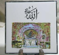 DUA YAZILI MERYEM ANA TEMALI ÇERÇEVELİ KARO-14