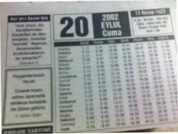 Efemera - 20 eylül 2002 takvim yaprağı - kitantik - kitaLog