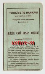 1936 TÜRKİYE İŞ BANKASI / BEYOĞLU ŞUBESİ KÜÇÜK CARİ HESAP DEFTERİ...