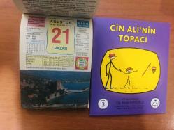 21 Ağustos 2005 hediyelik orijinal Ülkü takvim yaprağı (Cin Ali kitabı hediyeli:)
