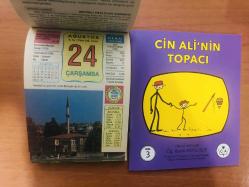 24 Ağustos 2005 hediyelik orijinal Ülkü takvim yaprağı (Cin Ali kitabı hediyeli:)