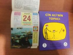 24 Kasım 2005 hediyelik orijinal Ülkü takvim yaprağı (Cin Ali kitabı hediyeli:)