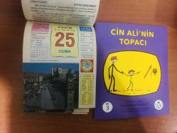 25 Kasım 2005 hediyelik orijinal Ülkü takvim yaprağı (Cin Ali kitabı hediyeli:)