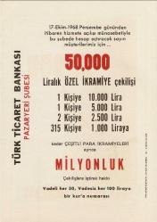 TÜRK TİCARET BANKASI / PAZARYERİ ŞUBESİ - REBİİ BARAZ ÇİZİMİ KART...