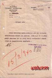 1940 İSTANBUL TİCARET VE ZAHİRE BORSASI...