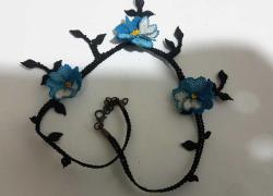 Çiçekli iğne Oyası Kolye Yöresel Otantik Takı