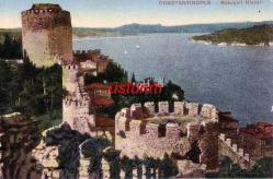 İSTANBUL, RUMELİHİSARI ESKİ DÖNEM RENKLİ KARTPOSTAL...