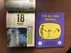 18 Şubat 1968 hediyelik orijinal Ülkü takvim yaprağı (Cin Ali kitabı hediyeli:)
