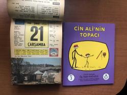 21 Şubat 1968 hediyelik orijinal Ülkü takvim yaprağı (Cin Ali kitabı hediyeli:)