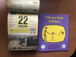 22 Şubat 1968 hediyelik orijinal Ülkü takvim yaprağı (Cin Ali kitabı hediyeli:)