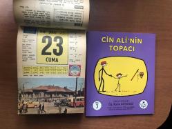 23 Şubat 1968 hediyelik orijinal Ülkü takvim yaprağı (Cin Ali kitabı hediyeli:)