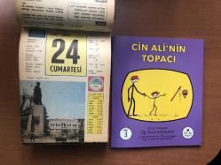 24 Şubat 1968 hediyelik orijinal Ülkü takvim yaprağı (Cin Ali kitabı hediyeli:)