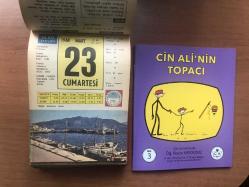 23 Mart 1968 hediyelik orijinal Ülkü takvim yaprağı (Cin Ali kitabı hediyeli:)