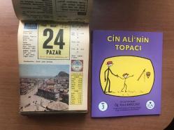 24 Mart 1968 hediyelik orijinal Ülkü takvim yaprağı (Cin Ali kitabı hediyeli:)