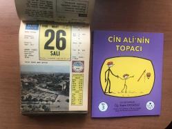 26 Mart 1968 hediyelik orijinal Ülkü takvim yaprağı (Cin Ali kitabı hediyeli:)