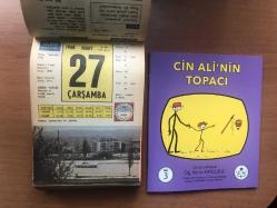 27 Mart 1968 hediyelik orijinal Ülkü takvim yaprağı (Cin Ali kitabı hediyeli:)