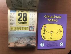 28 Mart 1968 hediyelik orijinal Ülkü takvim yaprağı (Cin Ali kitabı hediyeli:)