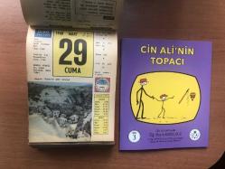 29 Mart 1968 hediyelik orijinal Ülkü takvim yaprağı (Cin Ali kitabı hediyeli:)