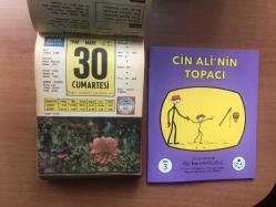 30 Mart 1968 hediyelik orijinal Ülkü takvim yaprağı (Cin Ali kitabı hediyeli:)