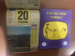 20 Haziran 1968 hediyelik orijinal Ülkü takvim yaprağı (Cin Ali kitabı hediyeli:)