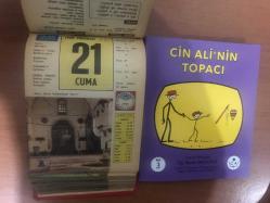 21 Haziran 1968 hediyelik orijinal Ülkü takvim yaprağı (Cin Ali kitabı hediyeli:)