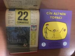 22 Haziran 1968 hediyelik orijinal Ülkü takvim yaprağı (Cin Ali kitabı hediyeli:)