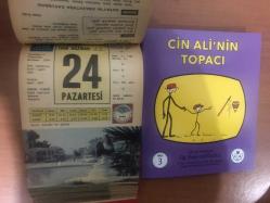24 Haziran 1968 hediyelik orijinal Ülkü takvim yaprağı (Cin Ali kitabı hediyeli:)