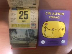 25 Haziran 1968 hediyelik orijinal Ülkü takvim yaprağı (Cin Ali kitabı hediyeli:)