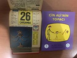 26 Haziran 1968 hediyelik orijinal Ülkü takvim yaprağı (Cin Ali kitabı hediyeli:)