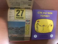 27 Haziran 1968 hediyelik orijinal Ülkü takvim yaprağı (Cin Ali kitabı hediyeli:)