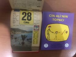 28 Haziran 1968 hediyelik orijinal Ülkü takvim yaprağı (Cin Ali kitabı hediyeli:)