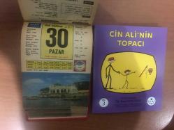 30 Haziran 1968 hediyelik orijinal Ülkü takvim yaprağı (Cin Ali kitabı hediyeli:)