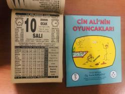 10 Ocak 2006 hediyelik orijinal Türkiye gazetesi takvim yaprağı (Cin Ali kitabı hediyeli:)