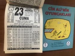 23 Haziran 2006 hediyelik orijinal Türkiye gazetesi takvim yaprağı (Cin Ali kitabı hediyeli:)