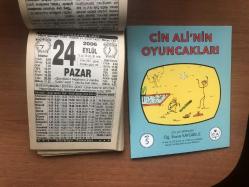 24 Eylül 2006 hediyelik orijinal Türkiye gazetesi takvim yaprağı (Cin Ali kitabı hediyeli:)