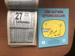 27 Eylül 2006 hediyelik orijinal Türkiye gazetesi takvim yaprağı (Cin Ali kitabı hediyeli:)