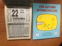 22 Kasım 2006 hediyelik orijinal Türkiye gazetesi takvim yaprağı (Cin Ali kitabı hediyeli:)