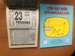 23 Kasım 2006 hediyelik orijinal Türkiye gazetesi takvim yaprağı (Cin Ali kitabı hediyeli:)