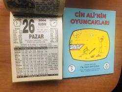 26 Kasım 2006 hediyelik orijinal Türkiye gazetesi takvim yaprağı (Cin Ali kitabı hediyeli:)