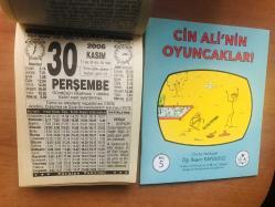 30 Kasım 2006 hediyelik orijinal Türkiye gazetesi takvim yaprağı (Cin Ali kitabı hediyeli:)