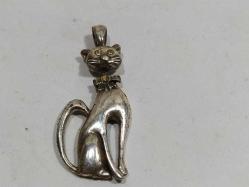 KL2----KEDİ ŞEKLİNDE METAL KOLYE UCU