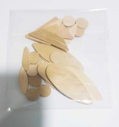 Ahşap Şekiller  Kolaj Resim,  Rölyef, Tasarım Materyali, Okul Öncesi Eğitim Materyali Kandinski Şekilleri